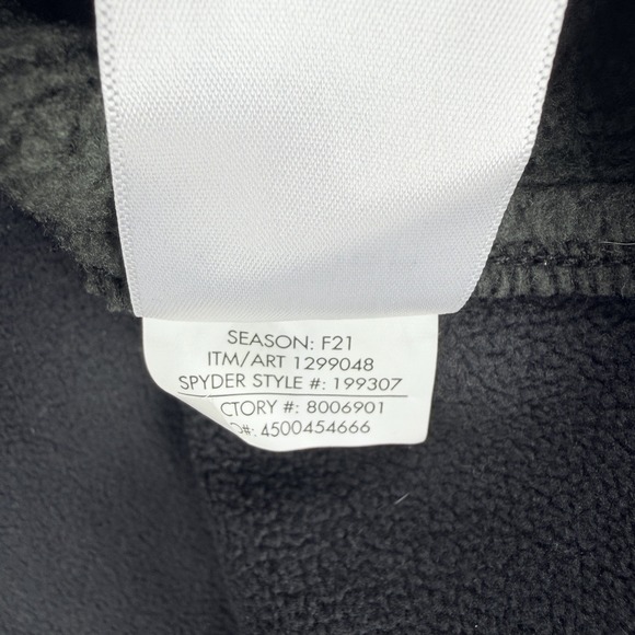 Mens Spyder Outbound Stryke Sweater Jacket Pullover Size XL Gray Black 1/2 Zip - Picture 8 of 10